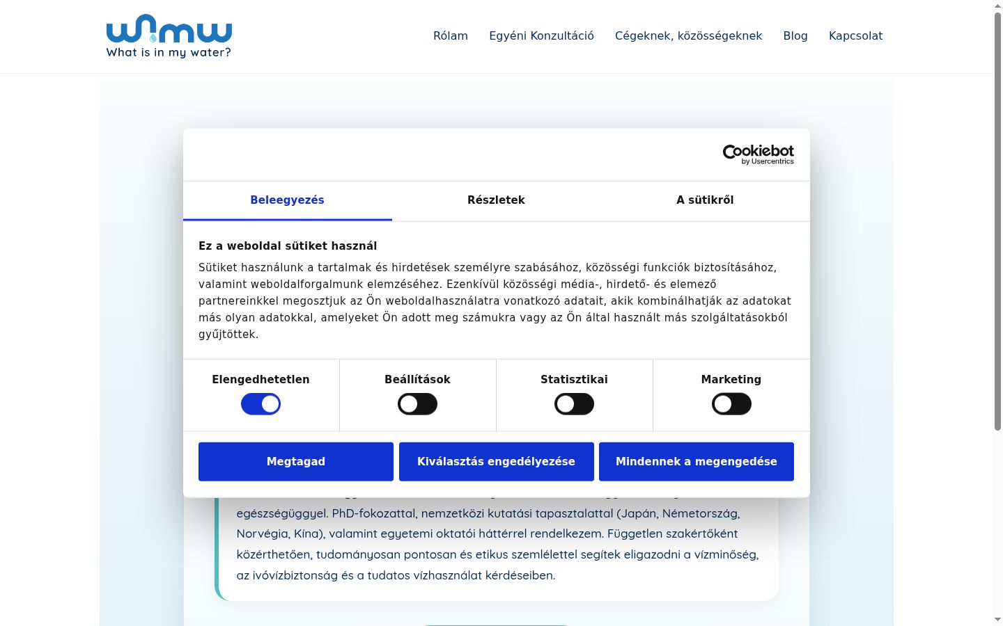 Capture d'écran de la bannière de consentement affichée avant toute interaction