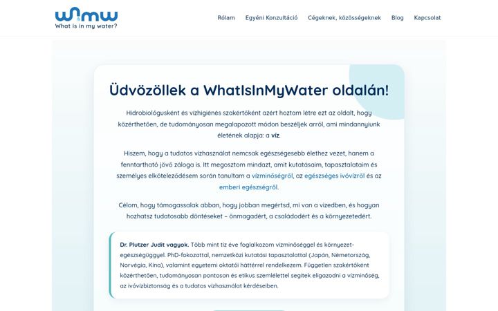 Screenshot of whatisinmywater.info