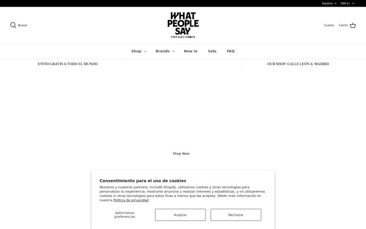 Ekraanipilt saidist whatpeoplesaystore.com