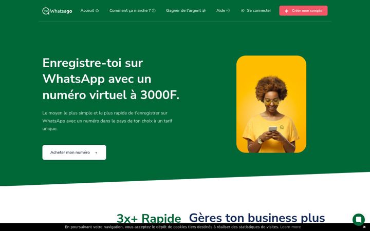 Screenshot of whatsago.com
