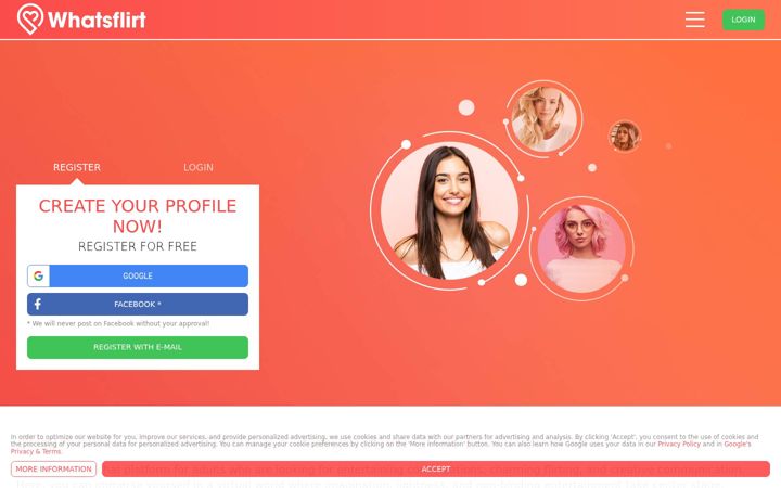 Screenshot of whatsflirt.com