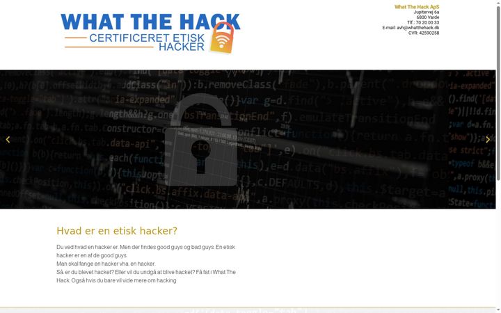 Ekrano kopija whatthehack.dk