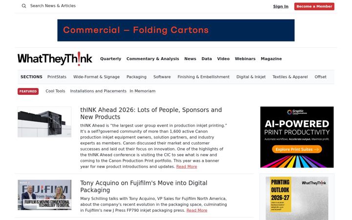 Posnetek zaslona whattheythink.com