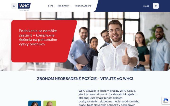 Snímek obrazovky whc-slovakia.com