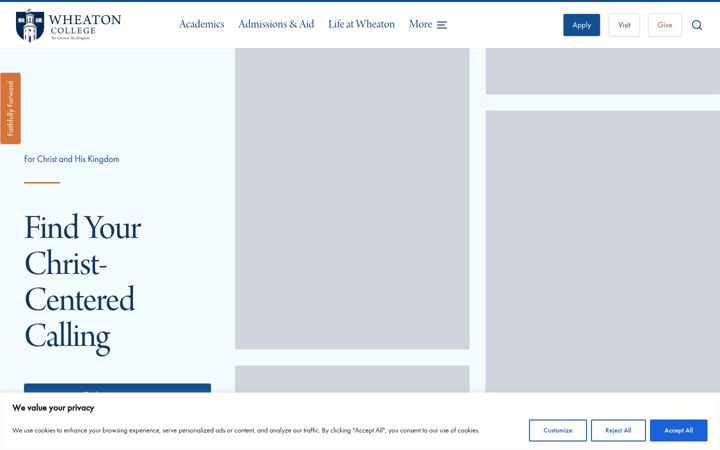 Screenshot di wheaton.edu