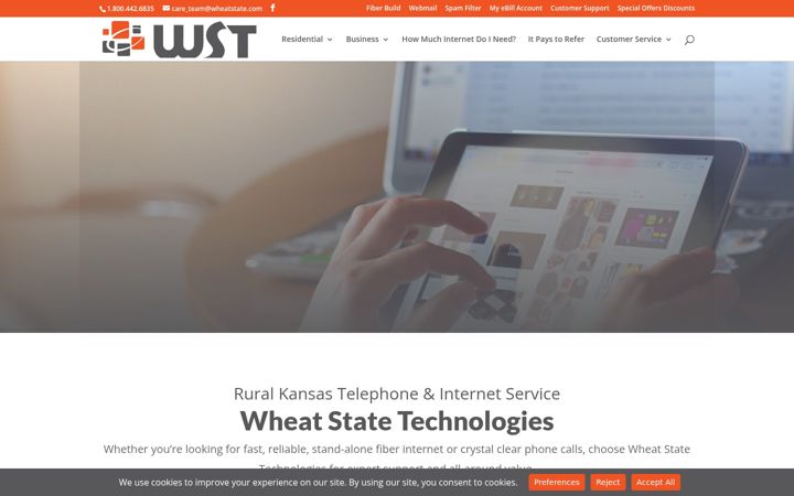 Screenshot of wheatstate.com