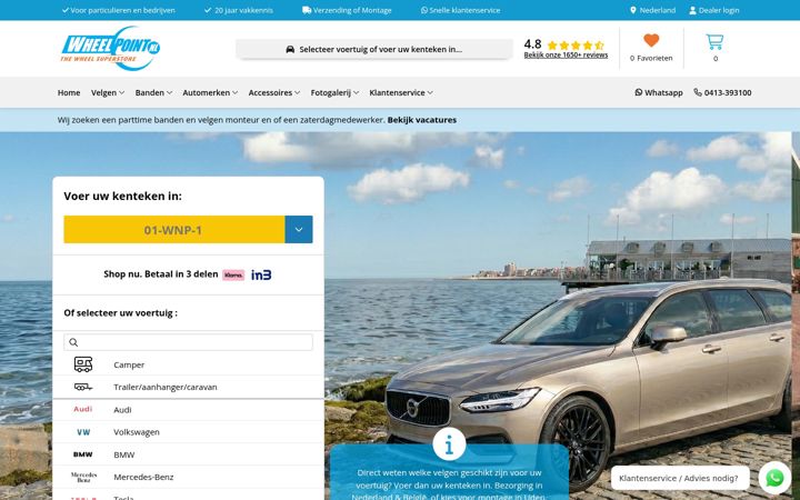 Screenshot of wheelpoint.nl