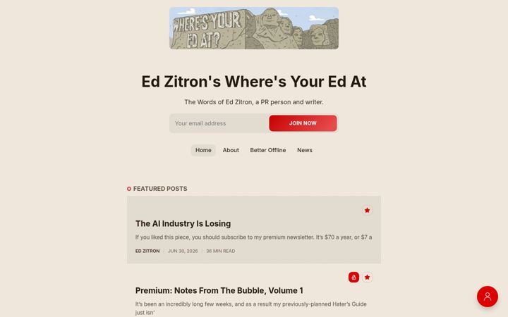 Screenshot of wheresyoured.at