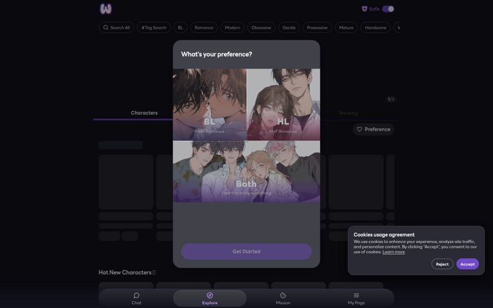 Screenshot of whif.io