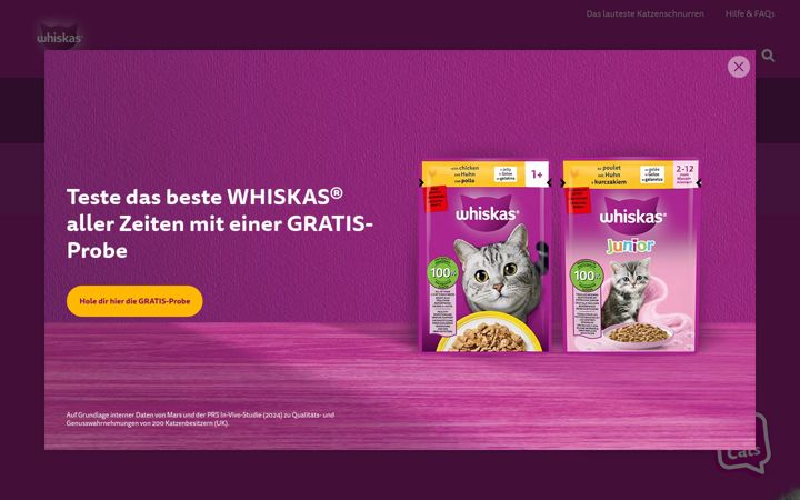 Screenshot of whiskas.de