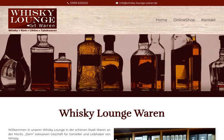 Snimka zaslona za whisky-lounge-waren.de