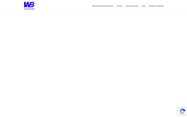 Screenshot of whistleblowingplatform.it