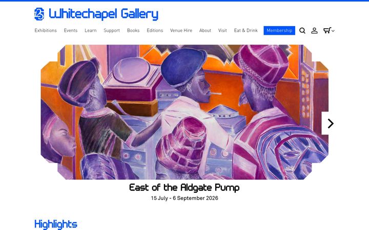 Screenshot of whitechapelgallery.org