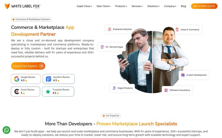 Screenshot of whitelabelfox.com