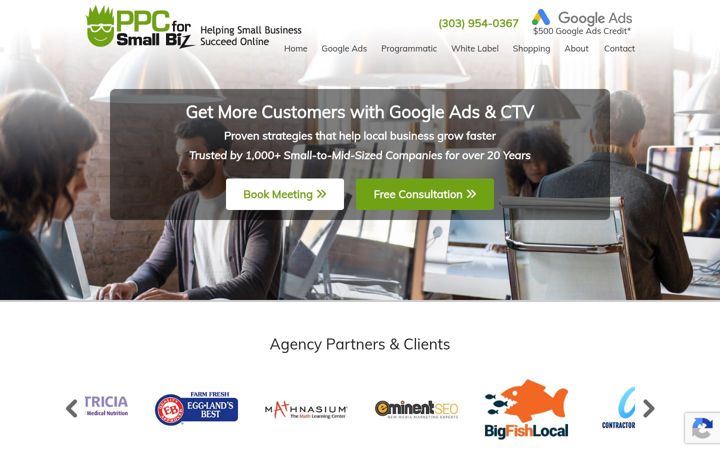 Screenshot of whitelabelpayperclick.com