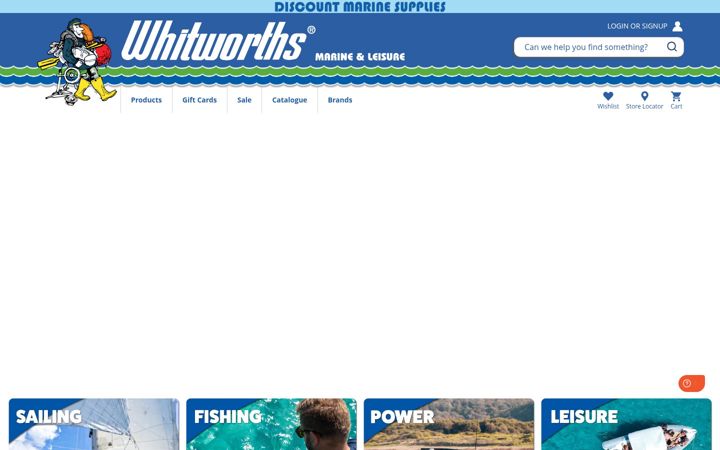 Capture d'écran de whitworths.com.au