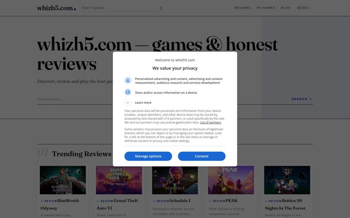 Screenshot of whizh5.com