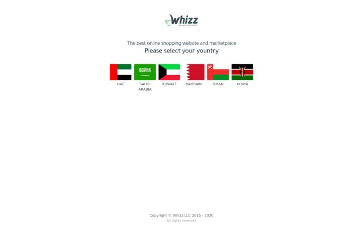 Screenshot of whizzcart.com