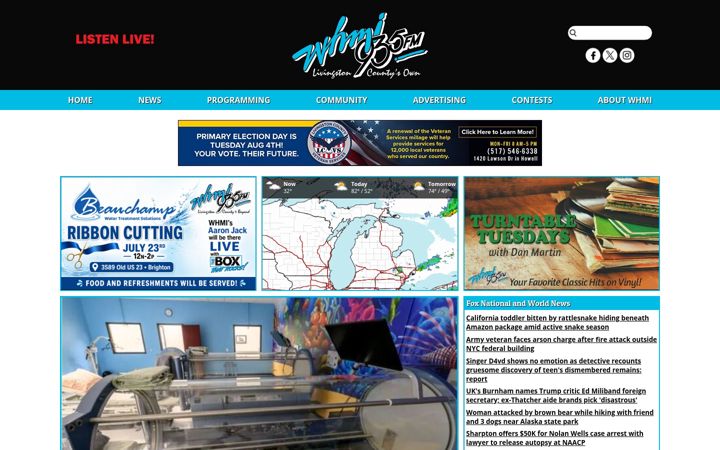 Screenshot of whmi.com