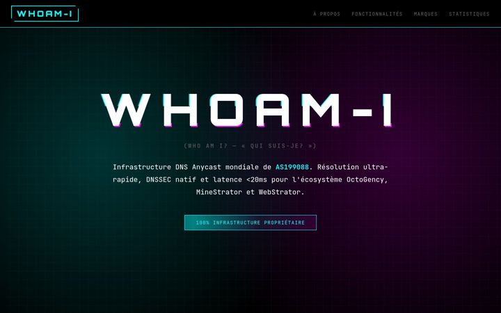 Screenshot of whoam-i.com
