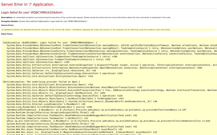 Screenshot of whoisip.ovh