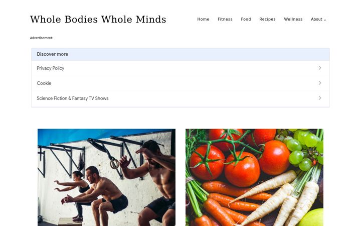 Posnetek zaslona wholebodieswholeminds.com