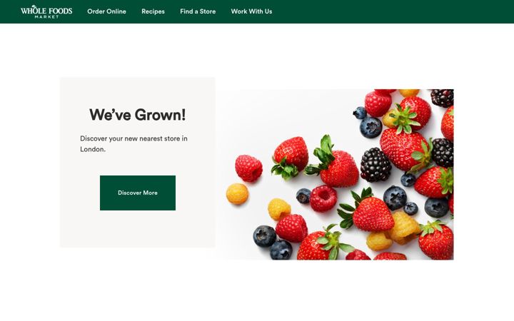 Screenshot of wholefoods.com
