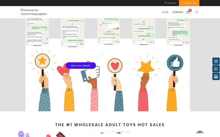 Screenshot of wholesalesextoysclub.com