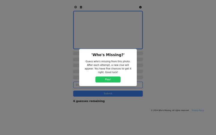 Ekrānuzņēmums no whos-missing.com