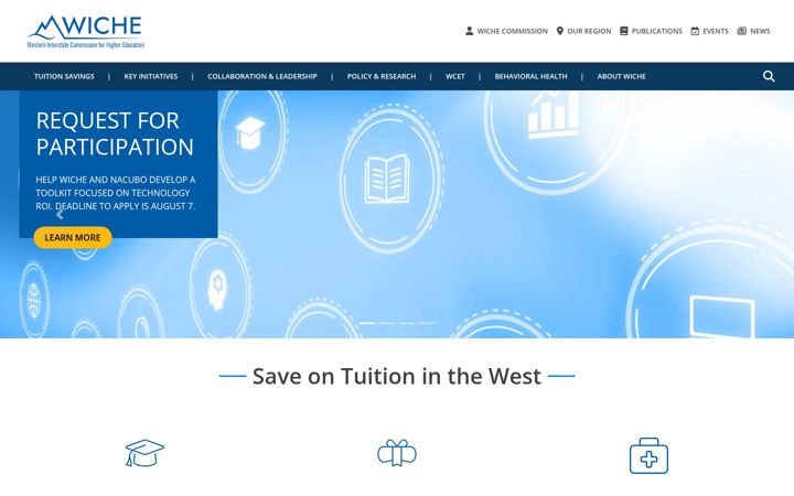 Screenshot of wiche.edu