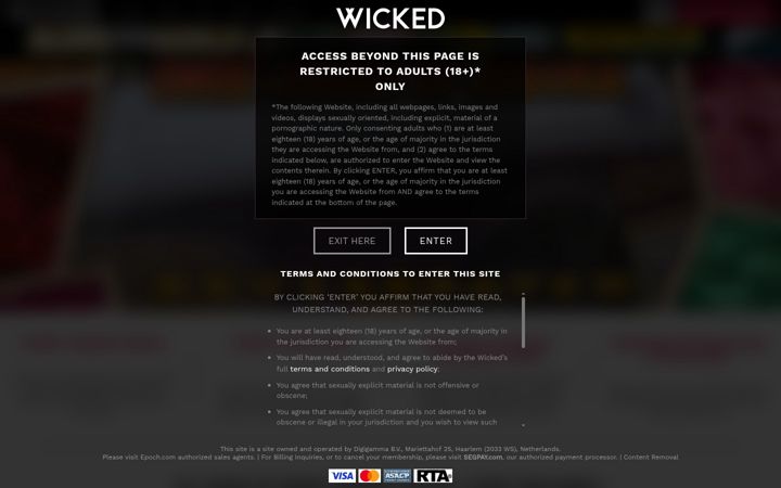 Screenshot του wicked.com