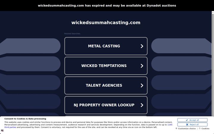 Screenshot stránky wickedsummahcasting.com