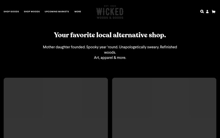 Screenshot of wickedwoodsil.com
