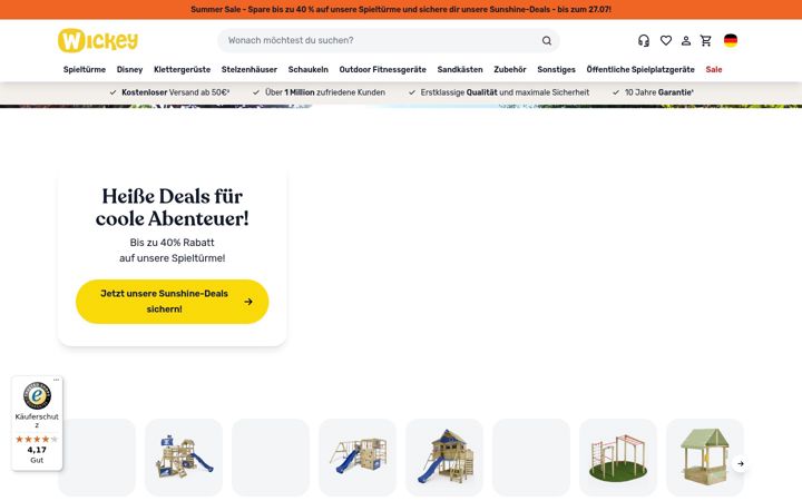 Screenshot of wickey.de