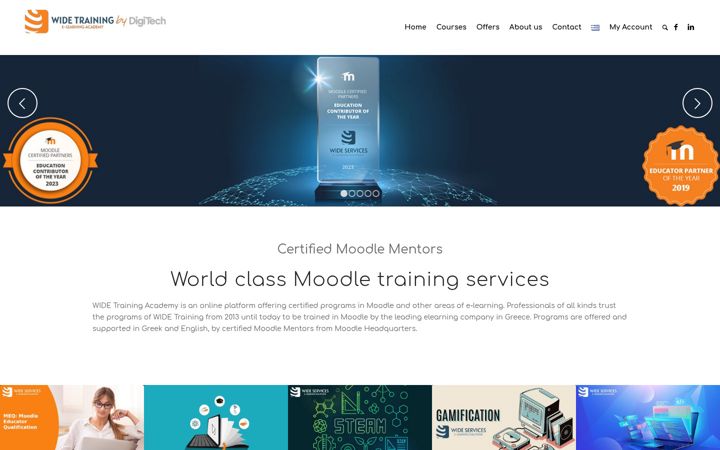Screenshot of widetraining.gr