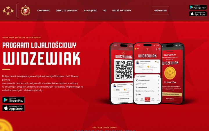 Screenshot of widzewiak.pl