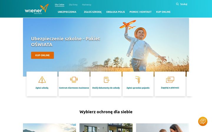 Posnetek zaslona wiener.pl