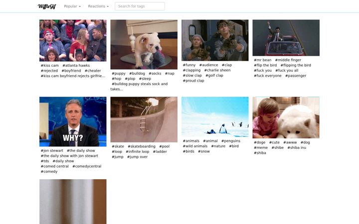 Screenshot of wifflegif.com