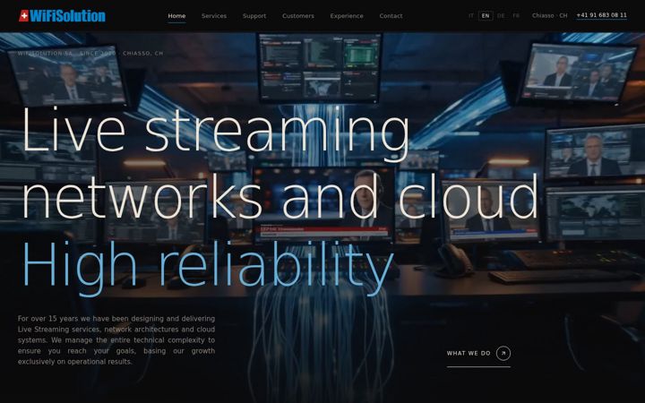 Screenshot of wifisolution.ch