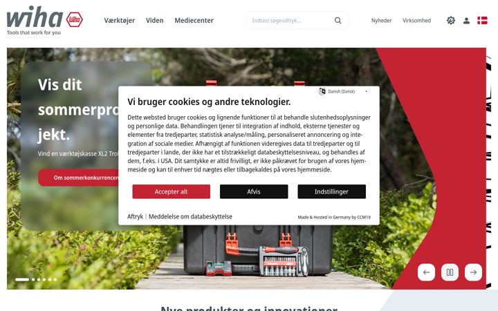 Screenshot of wiha.com