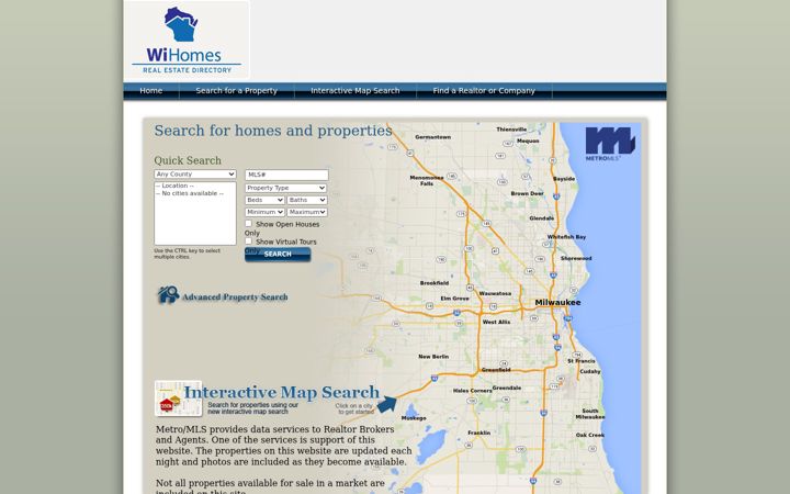 Screenshot of wihomes.com