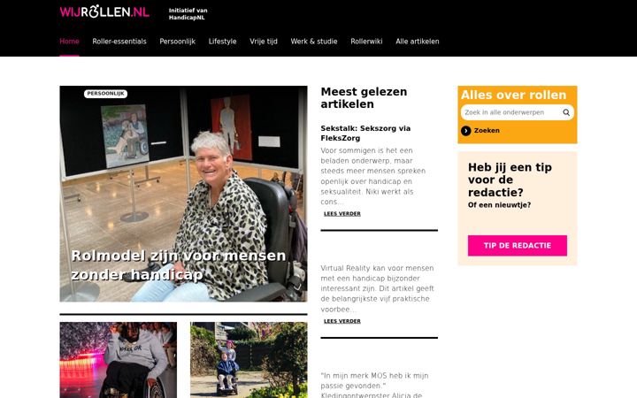 Snimka zaslona za wijrollen.nl