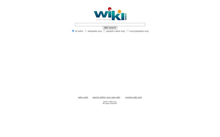 Captura de ecrã de wiki.com