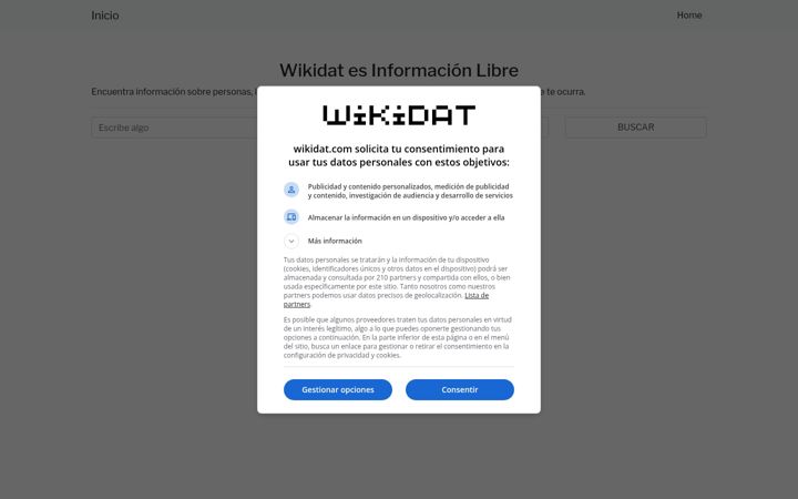 Screenshot of wikidat.com