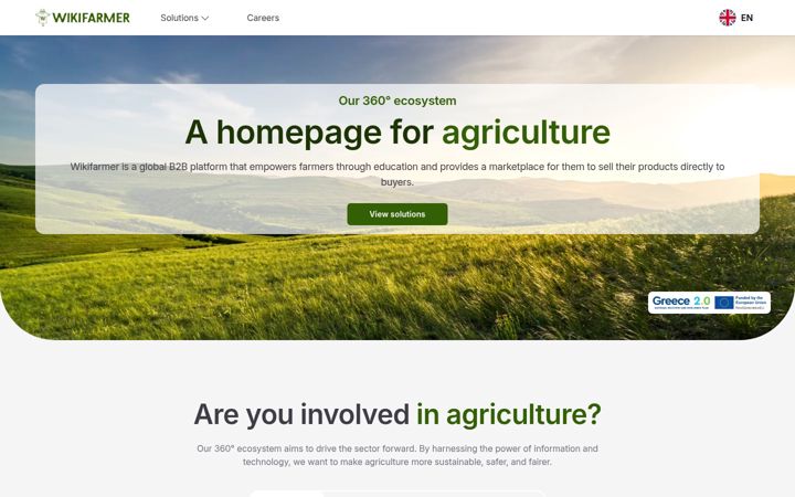 Screenshot of wikifarmer.com