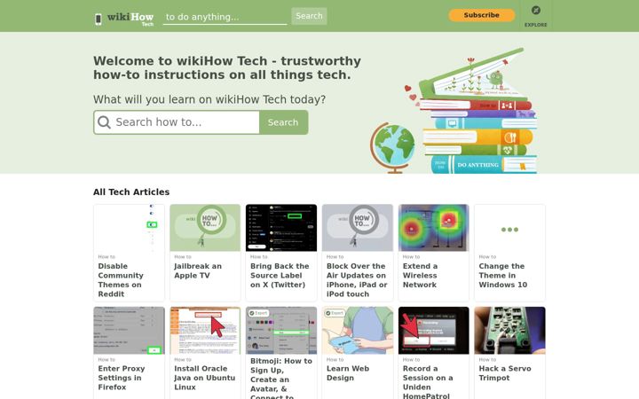Screenshot of wikihow.tech