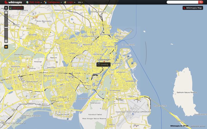 Captura de ecrã de wikimapia.org