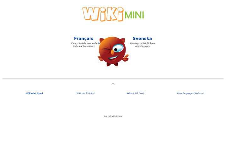 Screenshot of wikimini.org