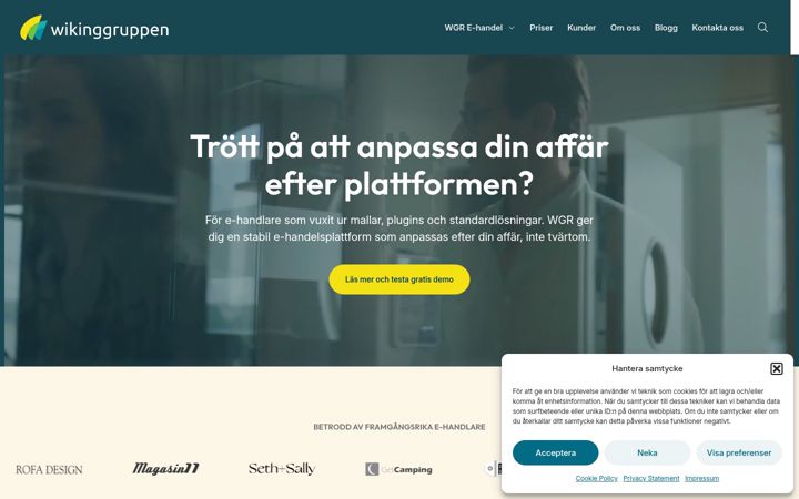 Screenshot of wikinggruppen.se