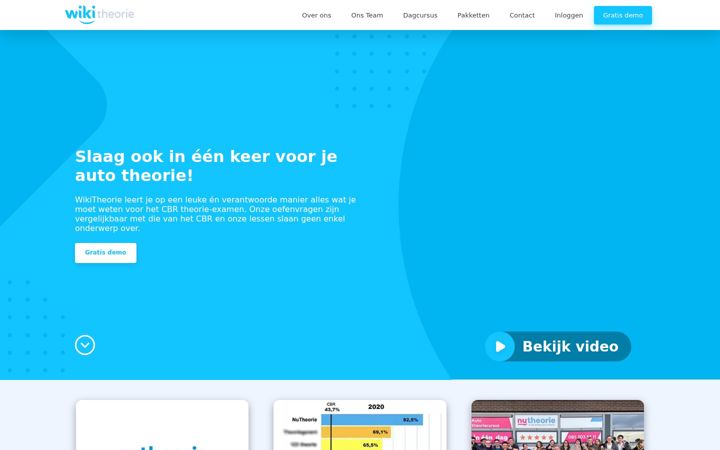 Screenshot van wikitheorie.nl